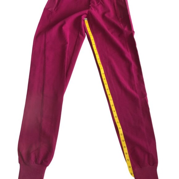 Figs Boston Slim TALL Jogger Scrub Pants in Dark Magenta XXS / 2XS TALL Bottoms - Picture 6 of 7